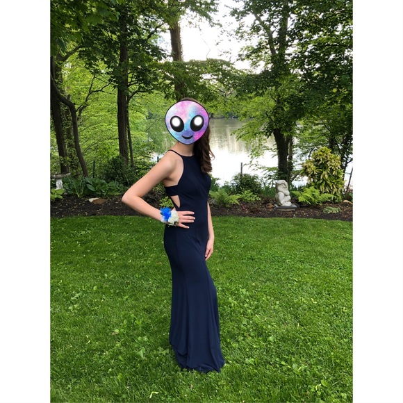 High-Neck Long Sleeveless Dress - Like New! - Picture 5 of 8